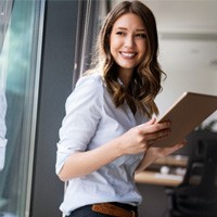 Businesswoman with a nice smile