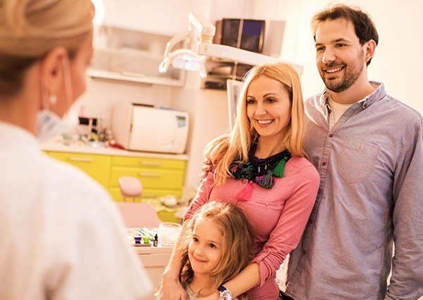 family at the dentist