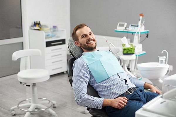 dental patient in dental chair