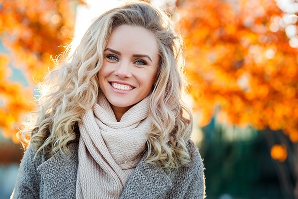 girl smiling outdoors