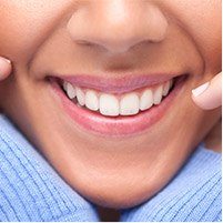 Closeup of healthy smile