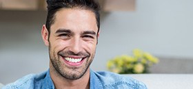 Young man with attractive smile