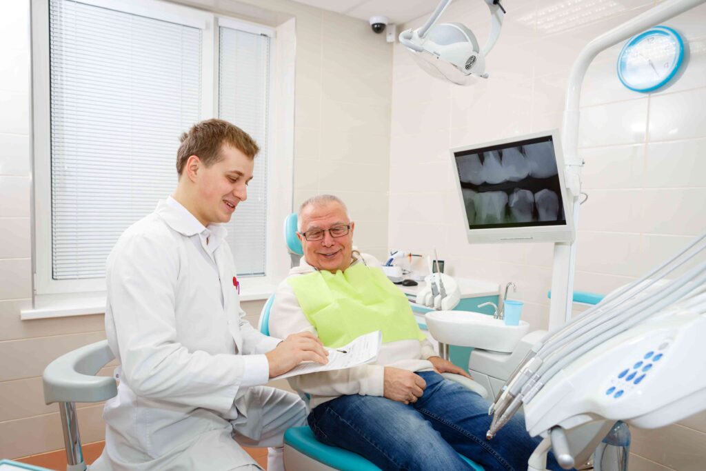 Man at the dental office